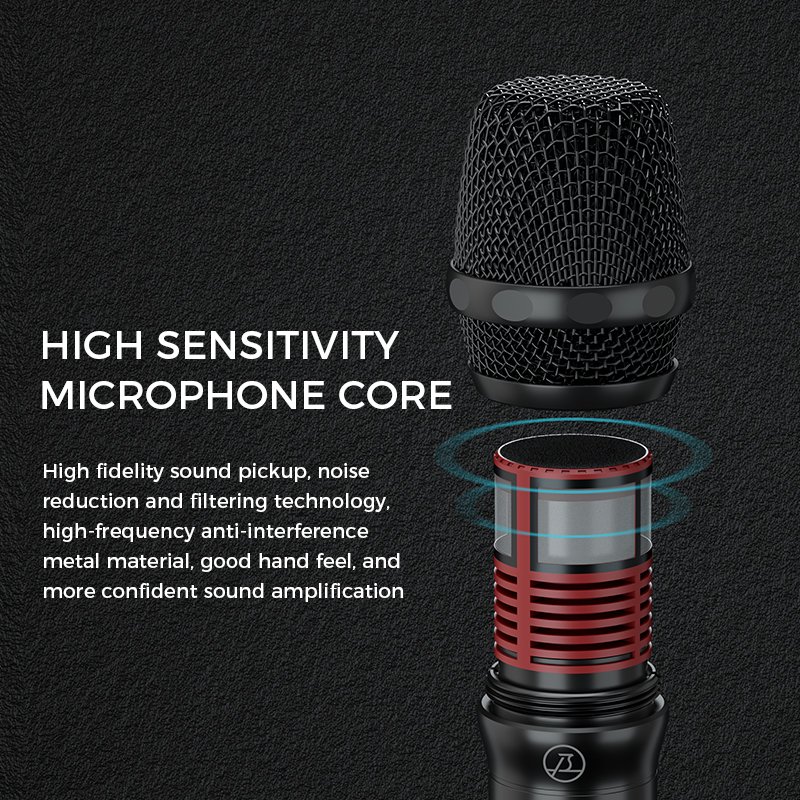 Saintlark S10 Professional Handheld UHF Wireless Microphone for Church Stage Performance Speech and Teaching