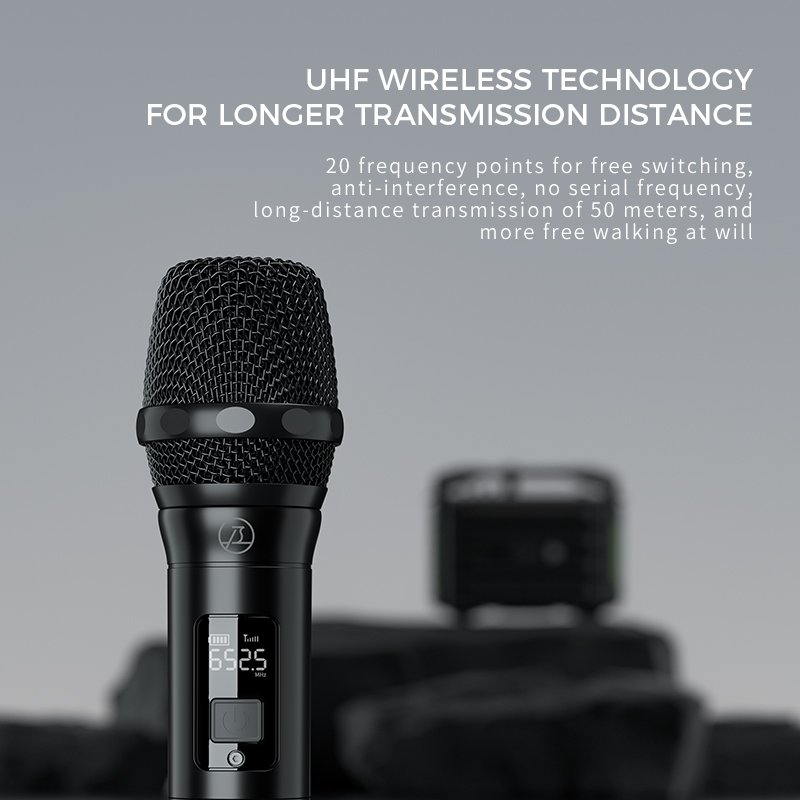 Saintlark S10 Professional Handheld UHF Wireless Microphone for Church Stage Performance Speech and Teaching
