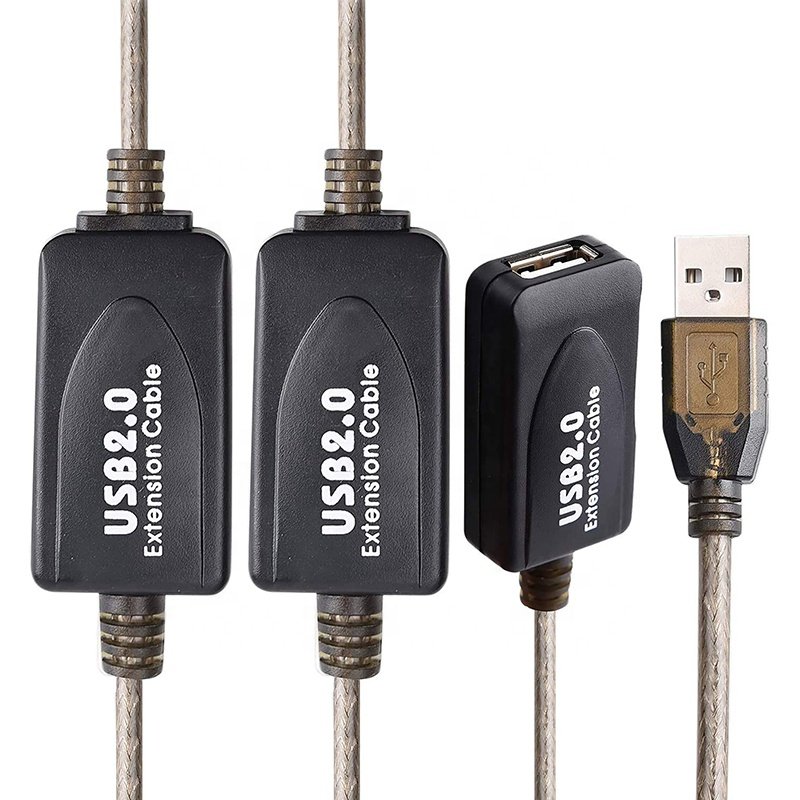 USB 2.0 a Male to a Female Amplifier Repeater Active Signal Amplifier USB2.0 Male-Female Extension Booster Cable 5M 10M 20M 30M