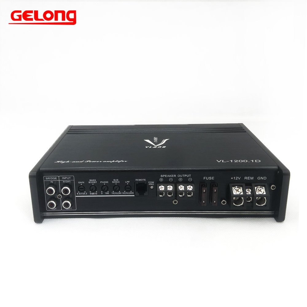 Gelong 1200W High Power Car Amplifier Monoblock Class D for Competition Subwoofer Car Audio Amplifier VL1200.1