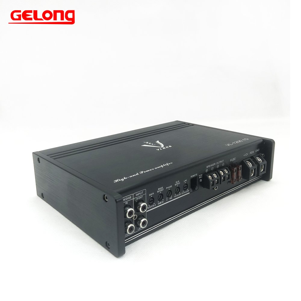 Gelong 1200W High Power Car Amplifier Monoblock Class D for Competition Subwoofer Car Audio Amplifier VL1200.1