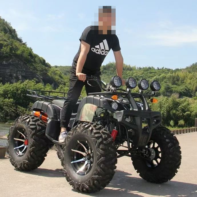 Wholesale Off Road ATV Style Gas Golf Cart with Audio 1-2 person SUPER ATV golf Cart for Young Man Adult Gas ATV Gas Golf Cart