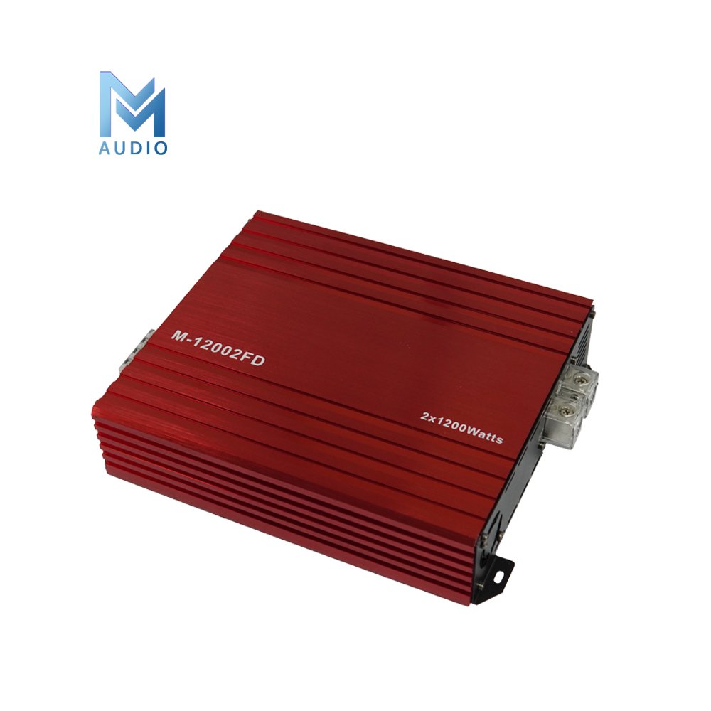 High Power 2 Channel Full Range Class D 1200 Watt Car Audio Amplifier Small Size Brazilian Car Subwoofer Amplifier