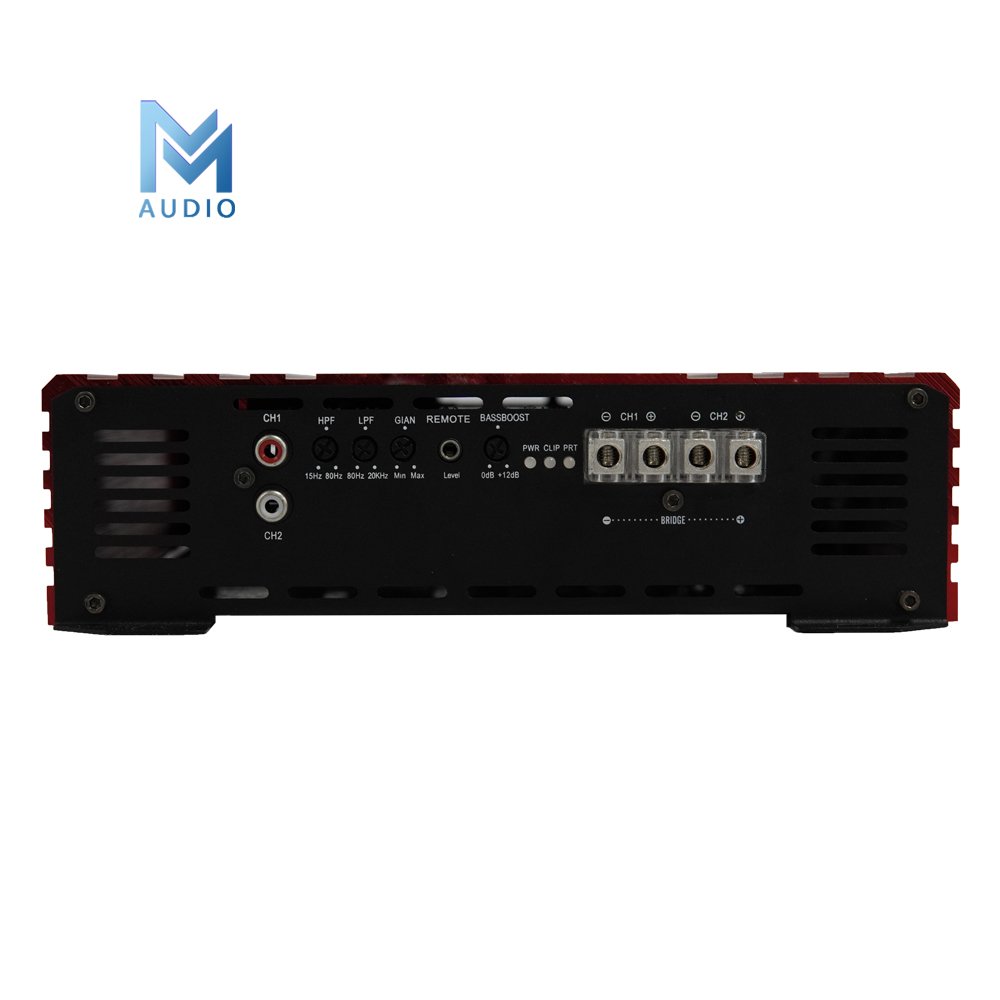 High Power 2 Channel Full Range Class D 1200 Watt Car Audio Amplifier Small Size Brazilian Car Subwoofer Amplifier