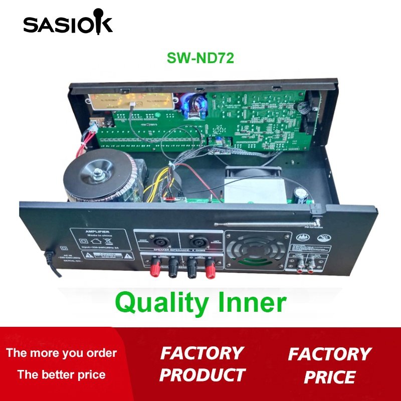 20-band EQ SW-ND70 700W Mic Echo/delay/balance BT/USB/SD/MMC/AUX/FM Stereo Blue-tooth Karaoke Amplifier Speaker Professional LED