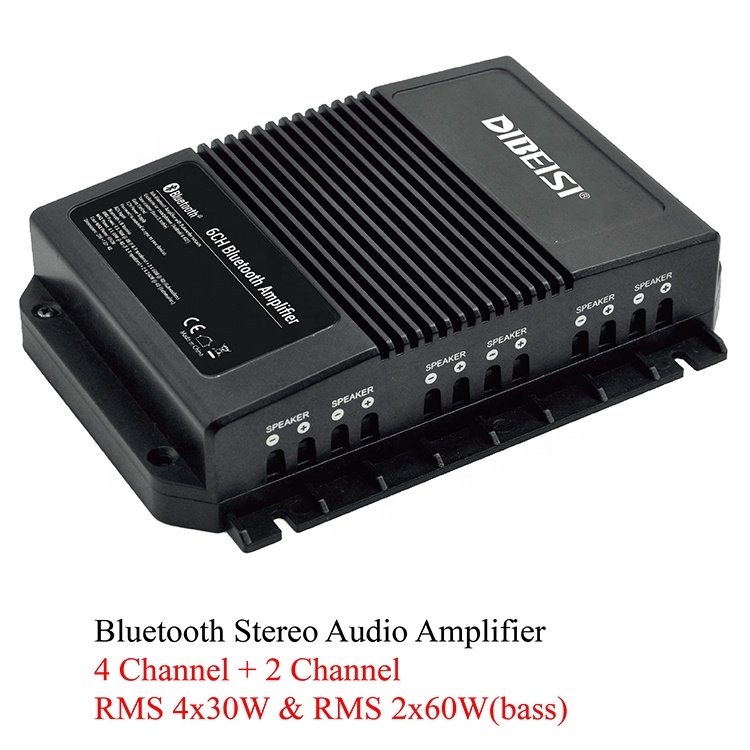 DIBEISI 4 Channel 4 Way 4x30w + 2 Channel 2 Way 2x60w for Digital Designs Car Subwoofer Amplifiercar Amplifiers 4 Channel