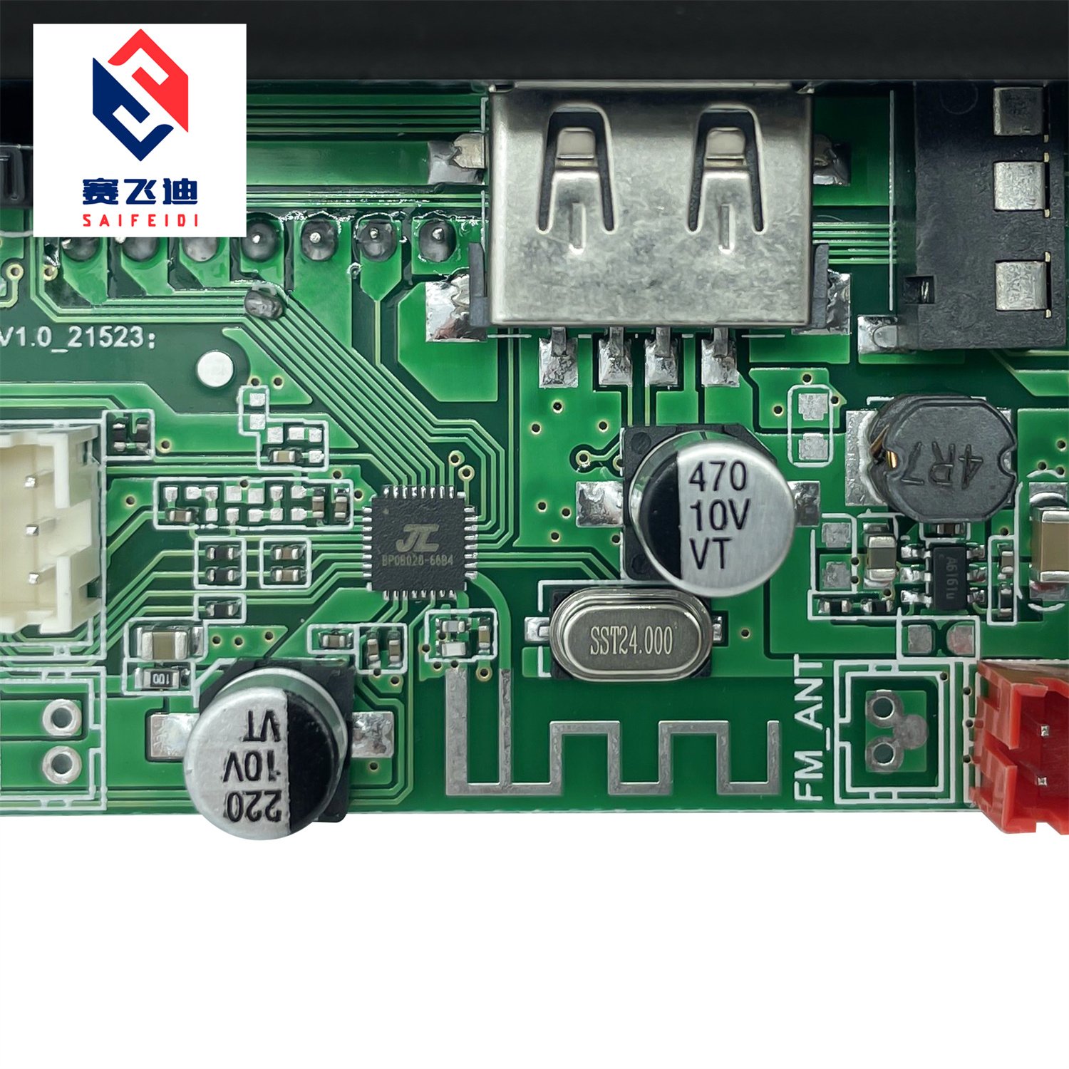 New product BlueTooth TF USB FM MIC AUX MP3 Player 5V 12V Decoding Module Decoder Board for sound speak motherboard
