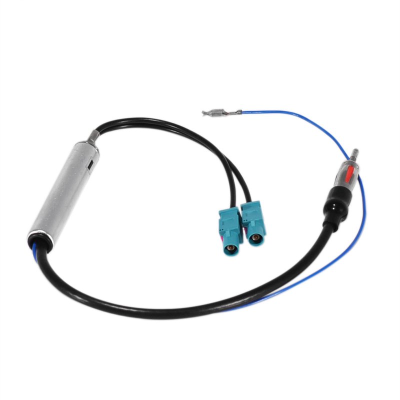 Car Radio Adaptor Antenna Audio Cable Male Dual Fakra Din Aerial Antenna Adaptor Car Accessories for Audi/VW Adapter