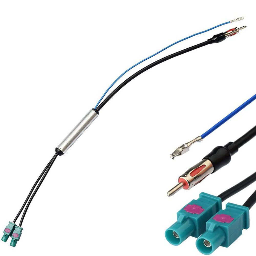 Car Radio Adaptor Antenna Audio Cable Male Dual Fakra Din Aerial Antenna Adaptor Car Accessories for Audi/VW Adapter