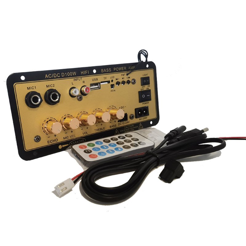 Product Professional Audio Player Built-in Car Audio Accessories 12V24V220V Digital Heavy Bass Power Amplifier Board for Office