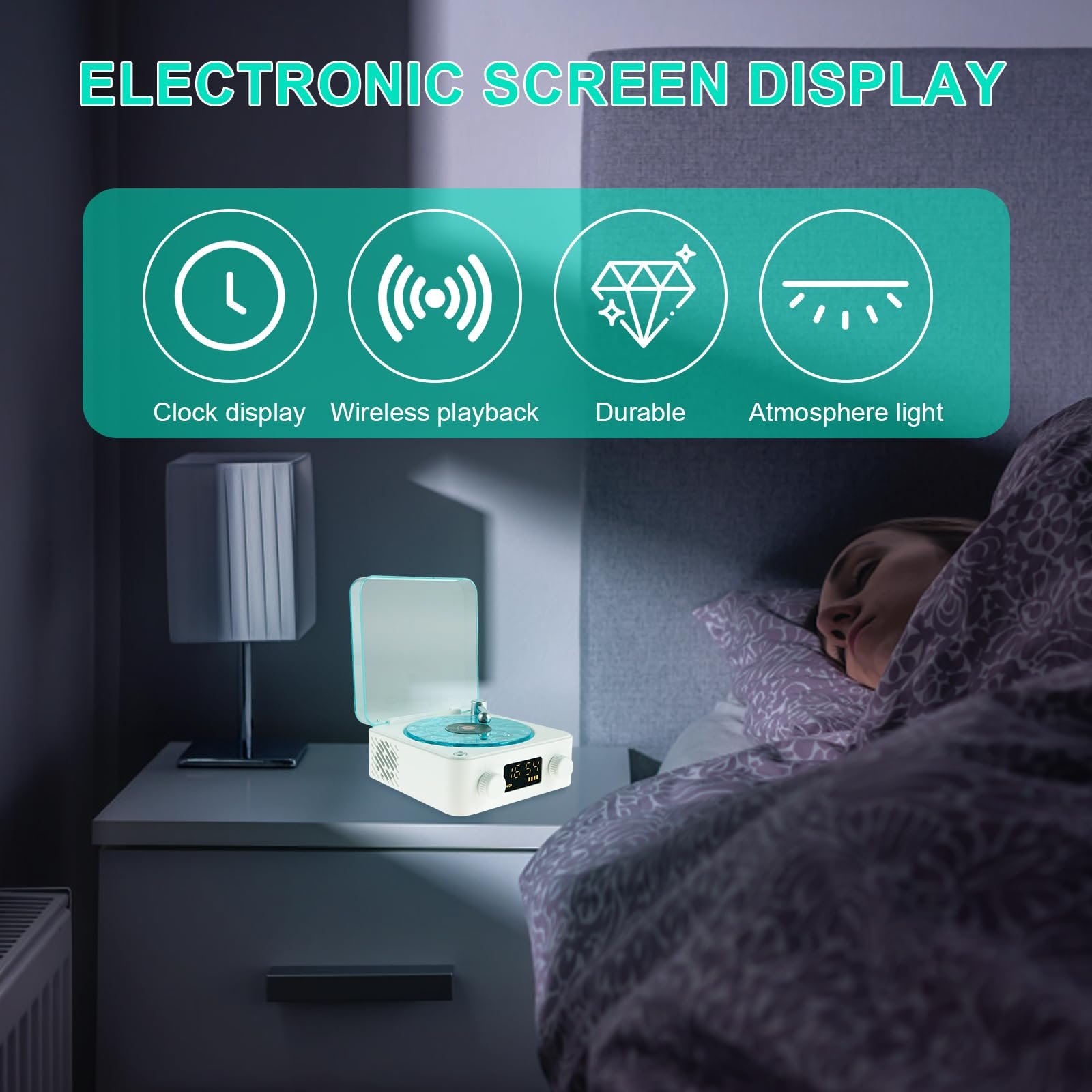 SHKL Wholesale Portable Wireless Speaker Sea Sound Wave Gramophone Waterproof Music Studio Light Gaming Home Party Outdoor Sport