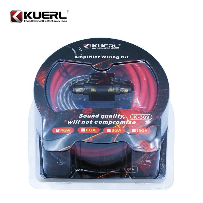 Wholesale Audio Subwoofer Power Cable 4GA/6GA/8GA/10GA Cable Kit Car Amplifier Installation Wiring Kits