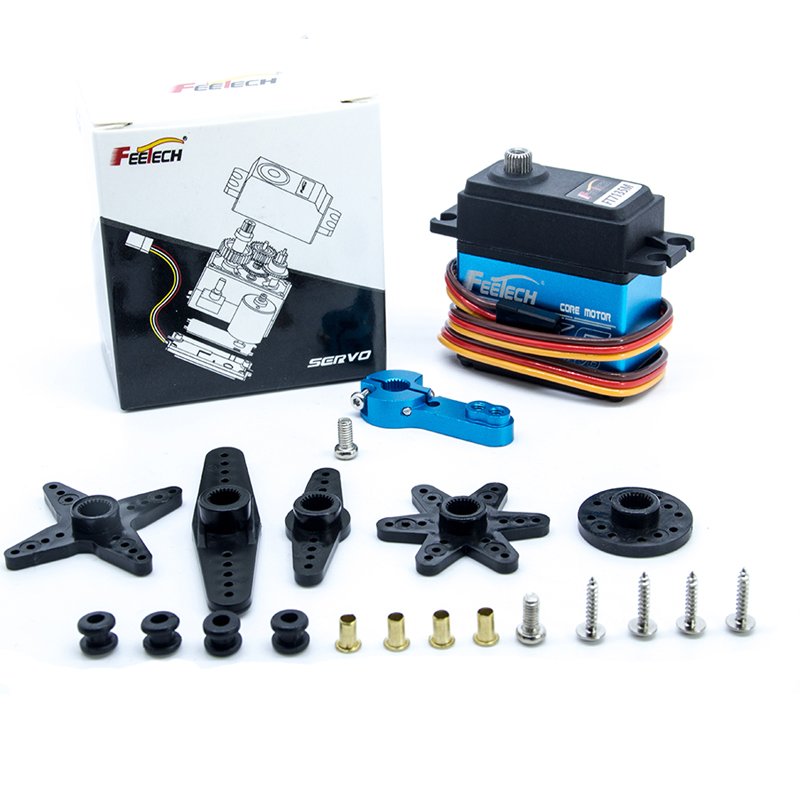 Feetech FI7635M 35KG Servo 180 Degree Waterproof Servo Compatible with 1/8 1/10 1/12 RC Car Full Metal Gear Steering Servo