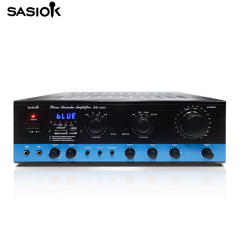 AV-502C Power Stereo Home Theatre System Amplifier Professional with USB/SD/FM/BT Manufacture Amplifiers