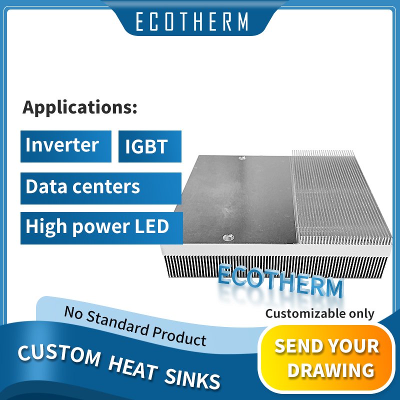 Double-sided Skived Heat Sink Custom Large Power Ai Server Cooler Peltier Igbt Aluminum Heat Sink Heatsink