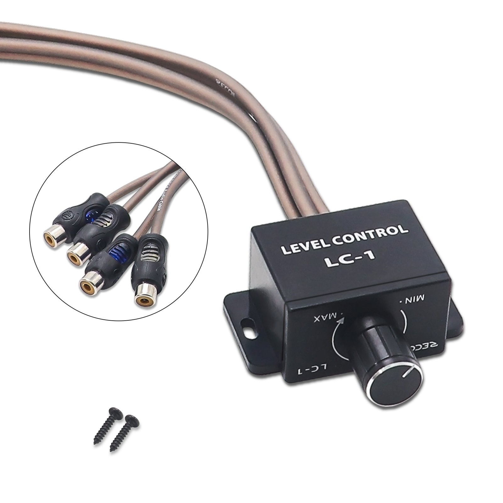 Edge LC-1 Universal RCA Level Controller Car Audio Amplifier Gian Level Bass Boost Volume Control Knob