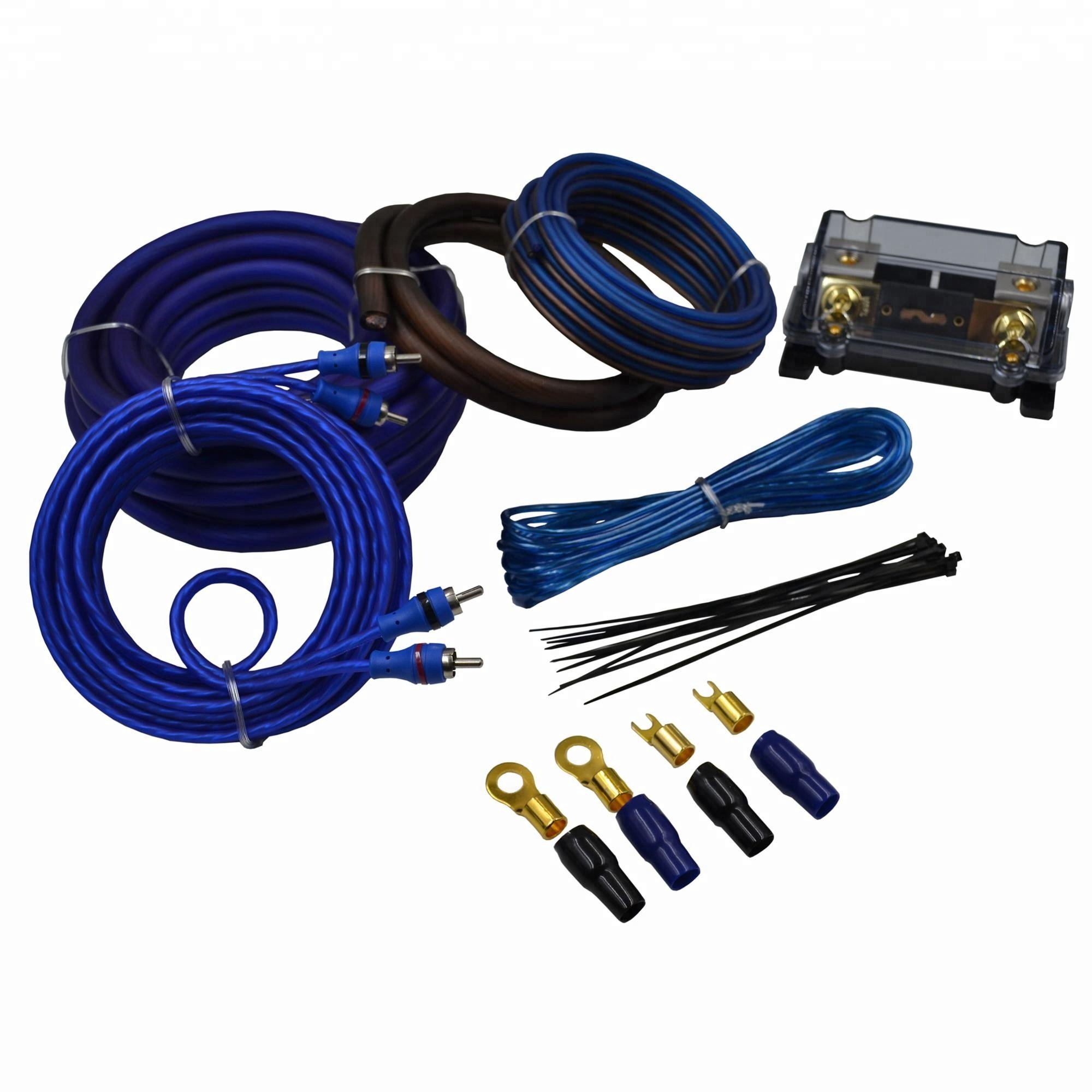 OEM Car Amplifier Wiring Kit 4GA RCA Power Speaker Cable Audio Amplifier Install Kit For Vehicle Sound System