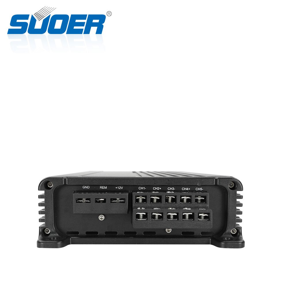 Suoer CK-80.5 Class AB Class D 5 Channels Rms 2*200w Car Power Amplifier