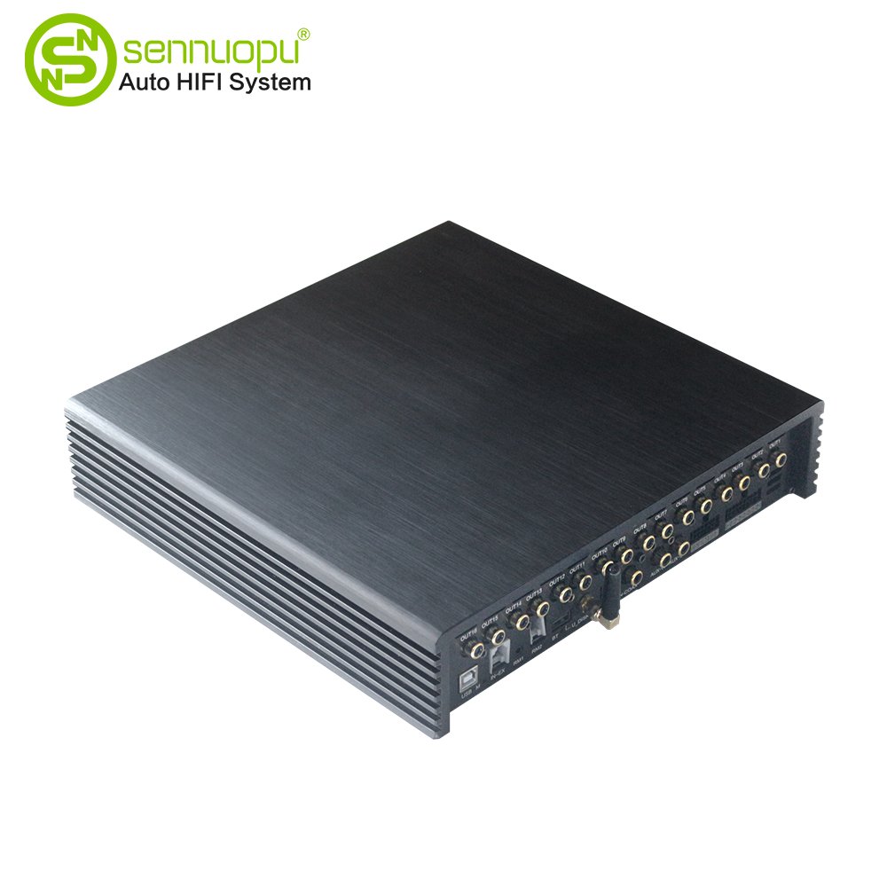 Sennuopu 14 CH Amplifier 16 CH DSP Car Power Amplifiers Audio with Class AB and Class D Genre Product