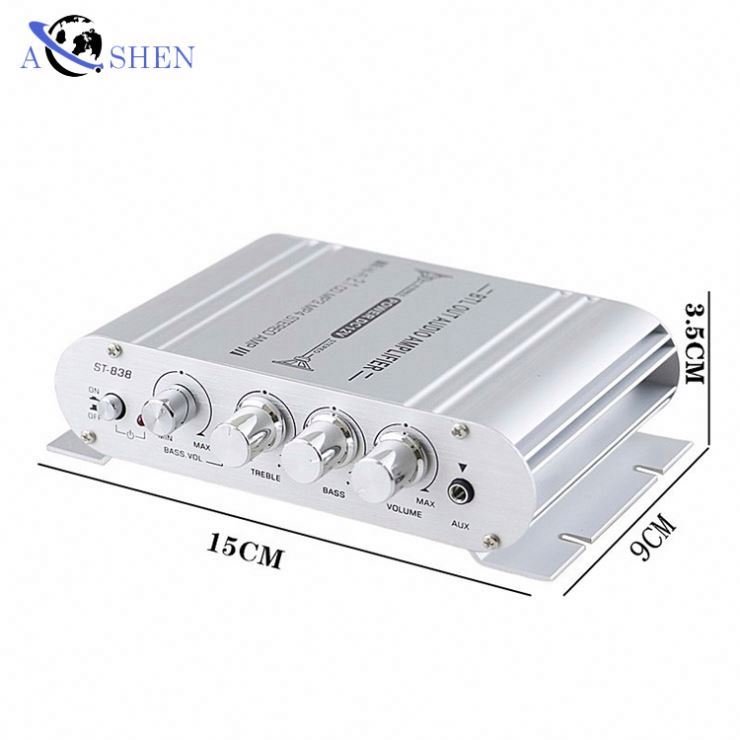Mini Audio Power Amplifiers Stereo HIFI Audio Subwoofer Amplifiers Car Mini Home 12V Power Amplifier