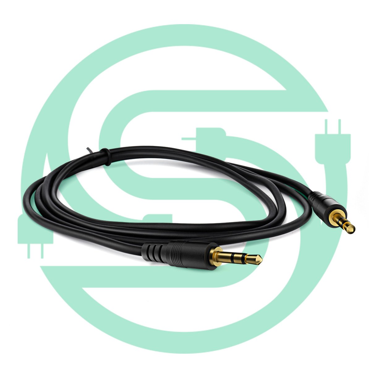Mobile Output Amplifier Speaker Connector 25M Length 3.5mm Stereo Car AUX Audio Cable with Copper