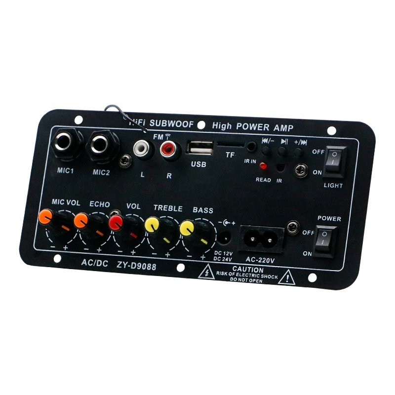 LDZS High Power Amplifier with Dual Microphone 12V24V220V Home Speaker Motherboard Car Subwoofer Amplifier Board