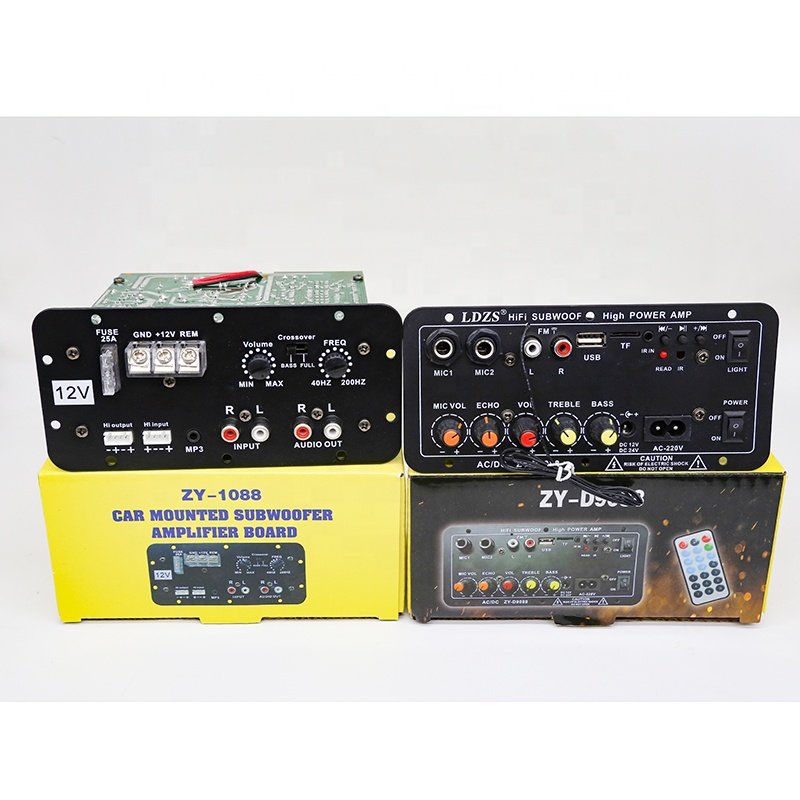 LDZS High Power Amplifier with Dual Microphone 12V24V220V Home Speaker Motherboard Car Subwoofer Amplifier Board