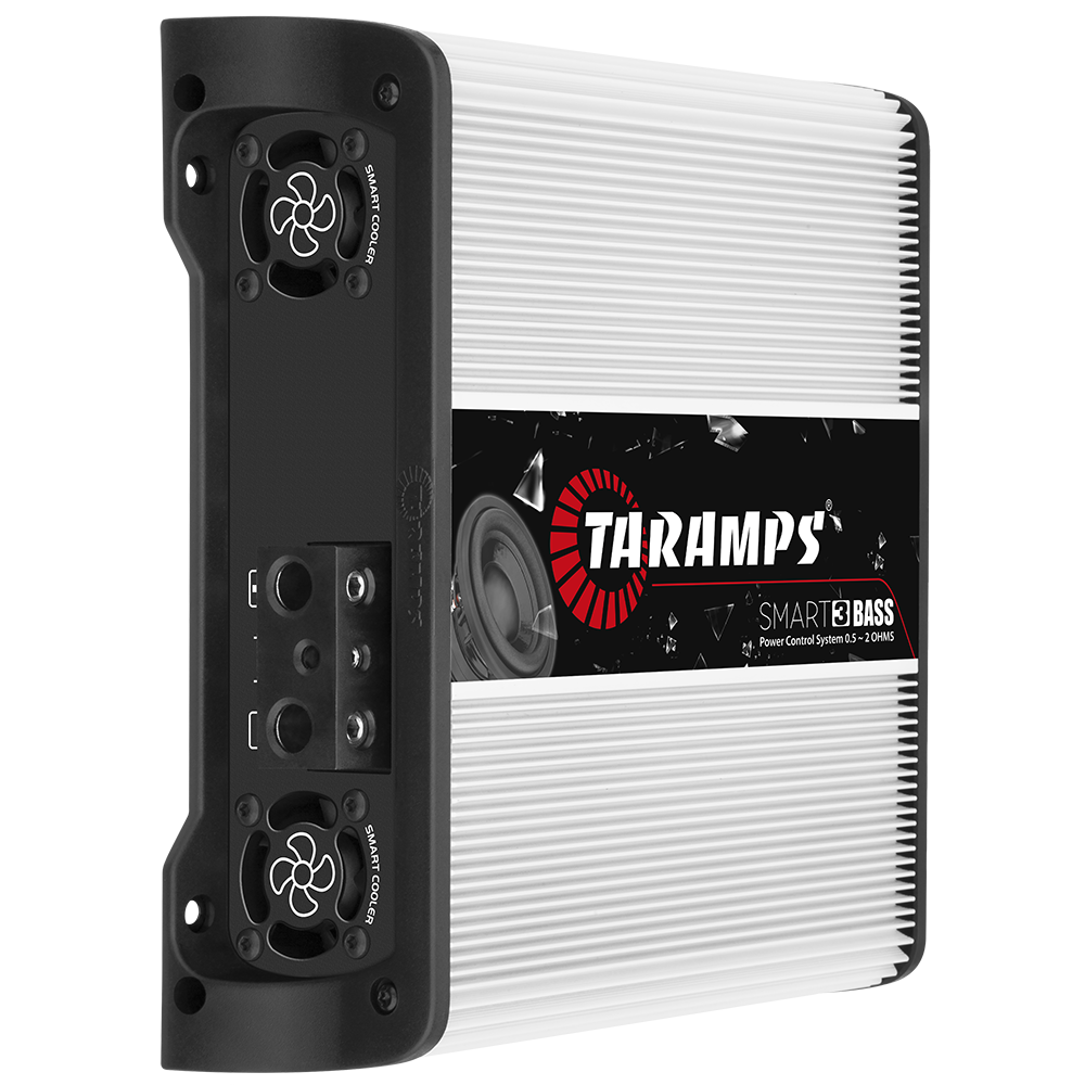 Taramps Smart 3 Bass Multi-Impedance 0.5~2 Ohms 3000 Watts RMS High Performance Class D Amplifier, Monoblock, Smart 3k, Power