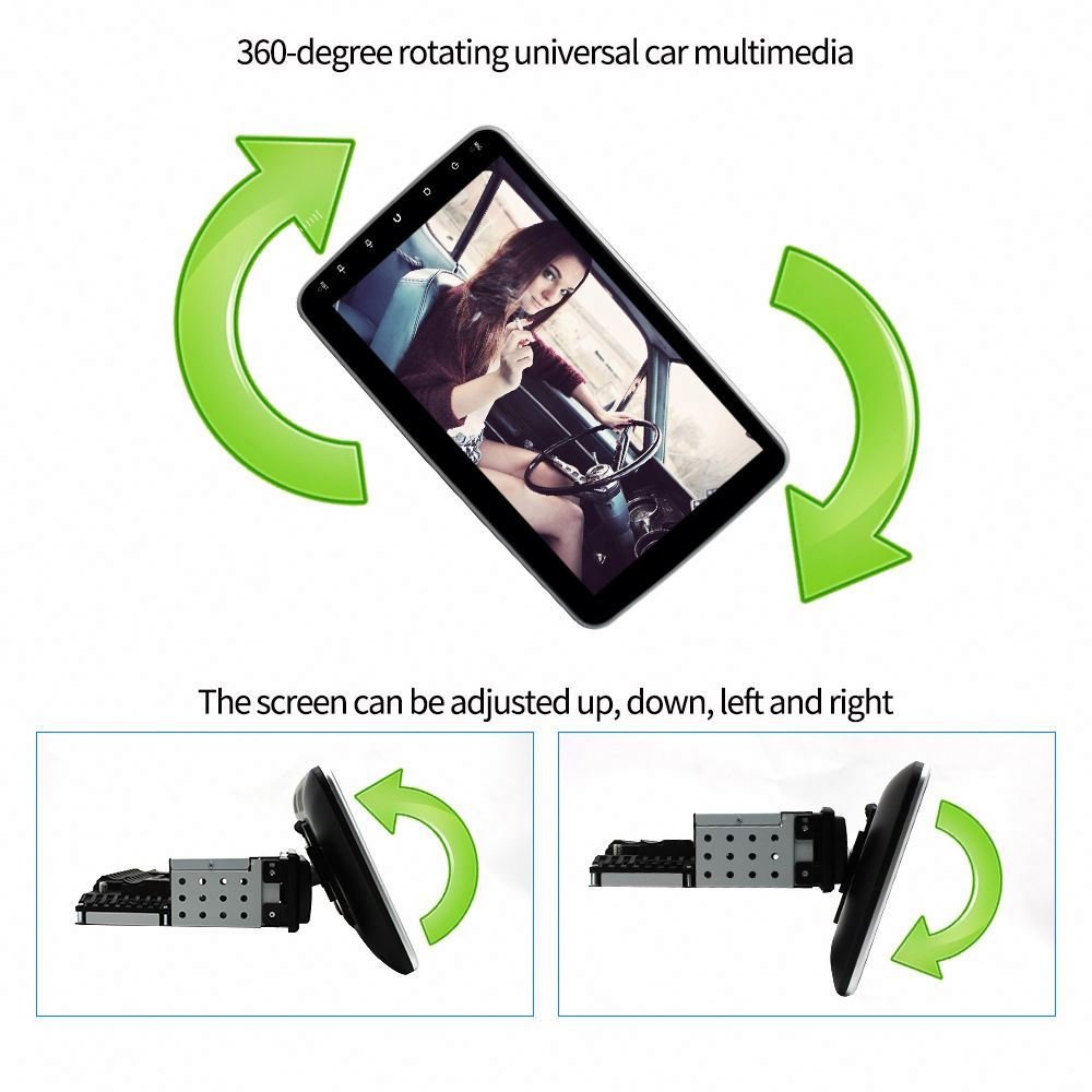 10.1 Inch 1Din Universal 360 Degree Rotation Car Monitor Android Car Radio with Vehicle Navigator