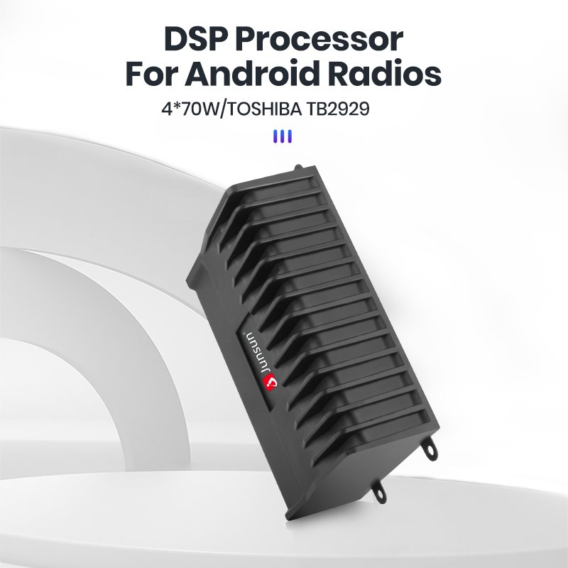 Junsun DSP Car Audio Processor 4*70W for Android Radio Stereo Amplifier HIFI Speakers Improve Subwoofer Plug and Play