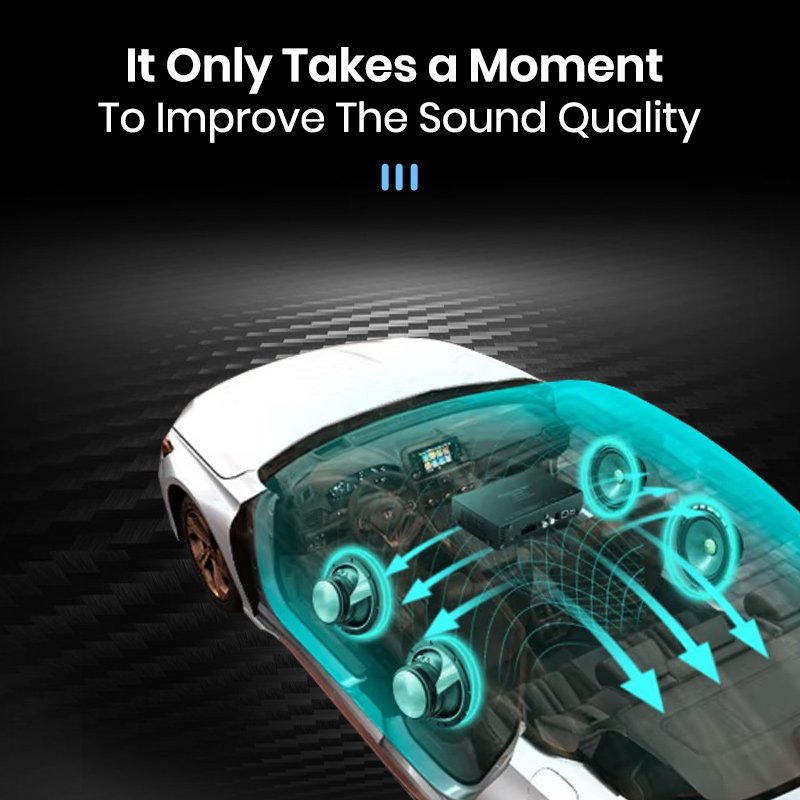 Junsun DSP Car Audio Processor 4*70W for Android Radio Stereo Amplifier HIFI Speakers Improve Subwoofer Plug and Play