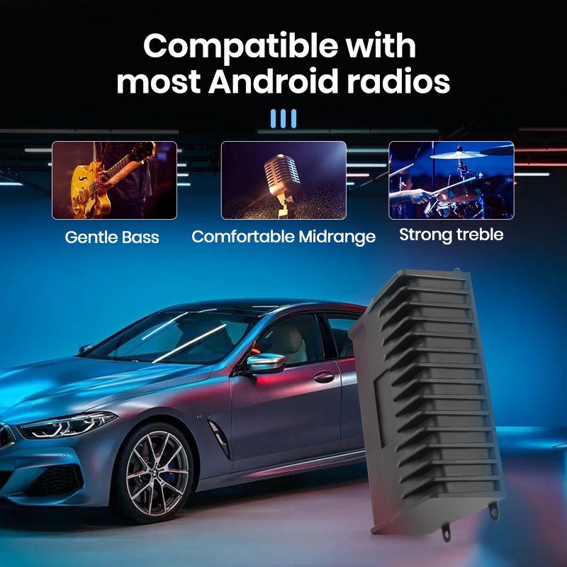 Junsun DSP Car Audio Processor 4*70W for Android Radio Stereo Amplifier HIFI Speakers Improve Subwoofer Plug and Play