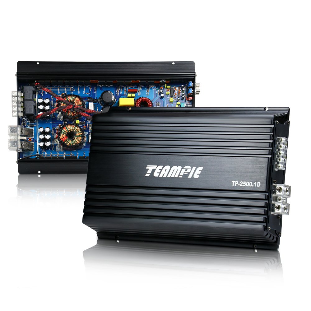 Factory OEM Korean Amplifier Car Audio Mono Class D Full Range 2500W RMS Teampie TP-2500.1D