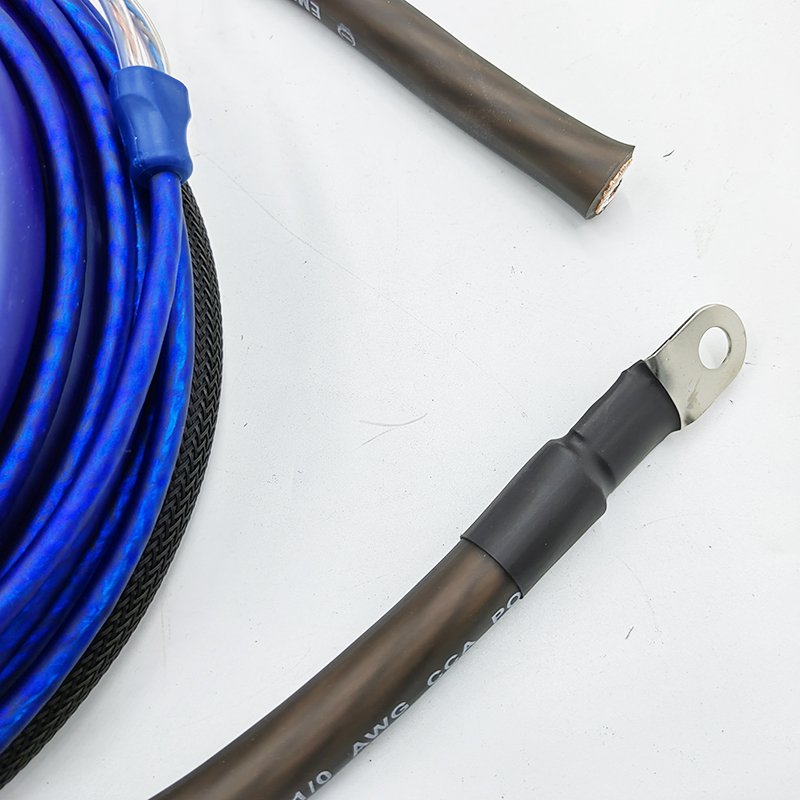 1/0 Ga AWG OFC 100% Specification Pure Copper Car Auto Audio Speaker Amplifier Amp Install Wiring Kits