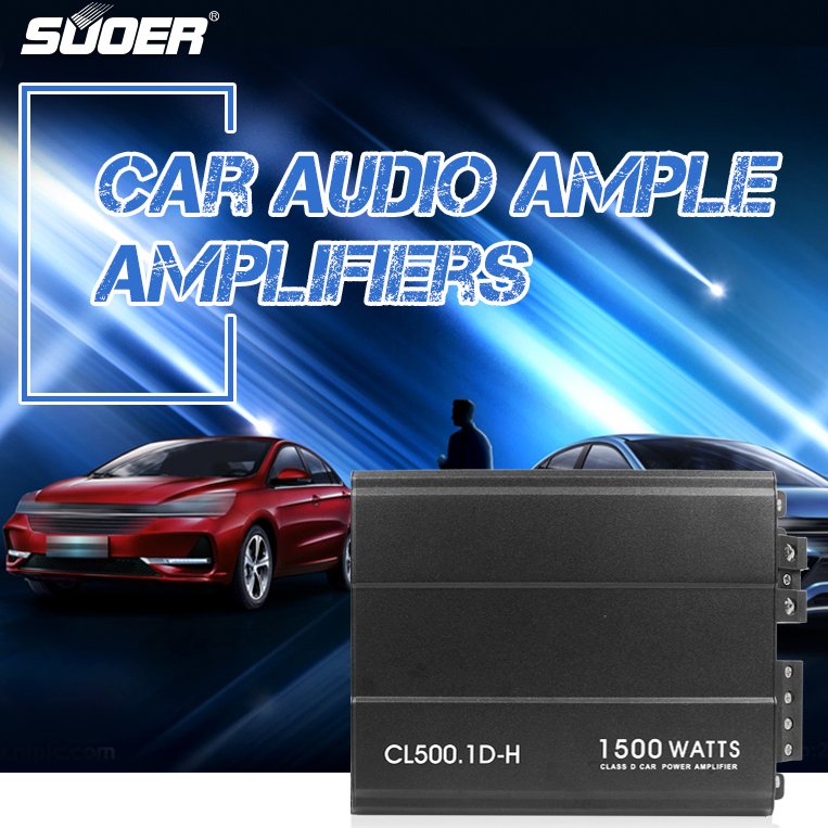Suoer CL500.1D-H Manufacturer China 1500w 4500w 8000w Amplifier Mono Channel Class d Car Amplifier