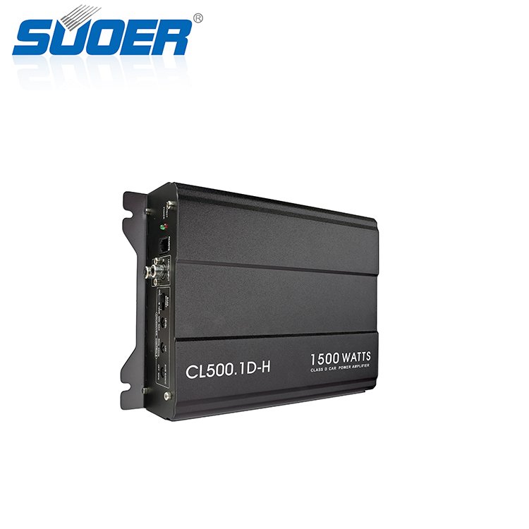 Suoer CL500.1D-H Manufacturer China 1500w 4500w 8000w Amplifier Mono Channel Class d Car Amplifier