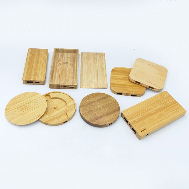 Manufacturers directly supply various wooden products power bank casings mobile power supply casings power bank square casings