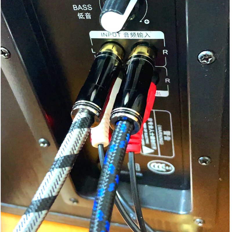 RCA to RCA Male to Male Digital Coaxial Cable 1M 2M 3M 5M OD6.5 Braided Stereo Audio Video Cable TV Amplifier Copper Home Box