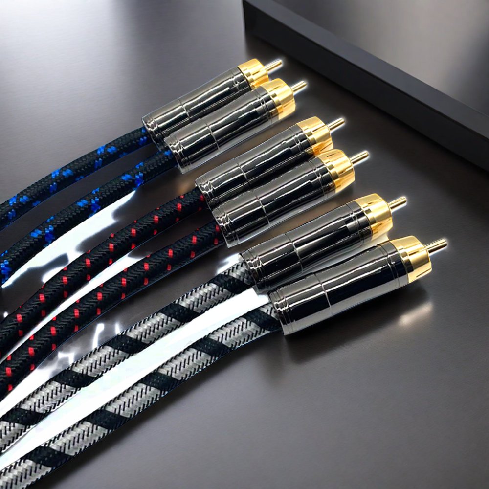 RCA to RCA Male to Male Digital Coaxial Cable 1M 2M 3M 5M OD6.5 Braided Stereo Audio Video Cable TV Amplifier Copper Home Box