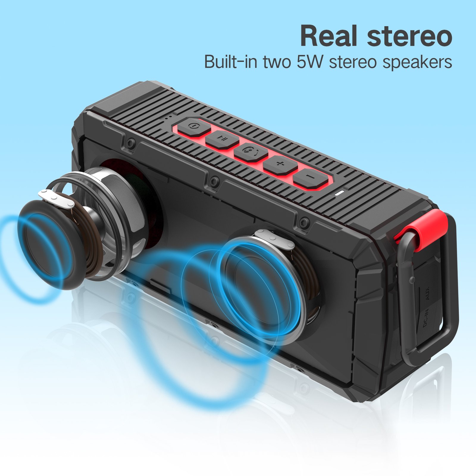 dprofy 10W Magnetic Golf Cart Multi-Sync Stereo Speaker Golf Accessories Golf Christmas Gifts for Men