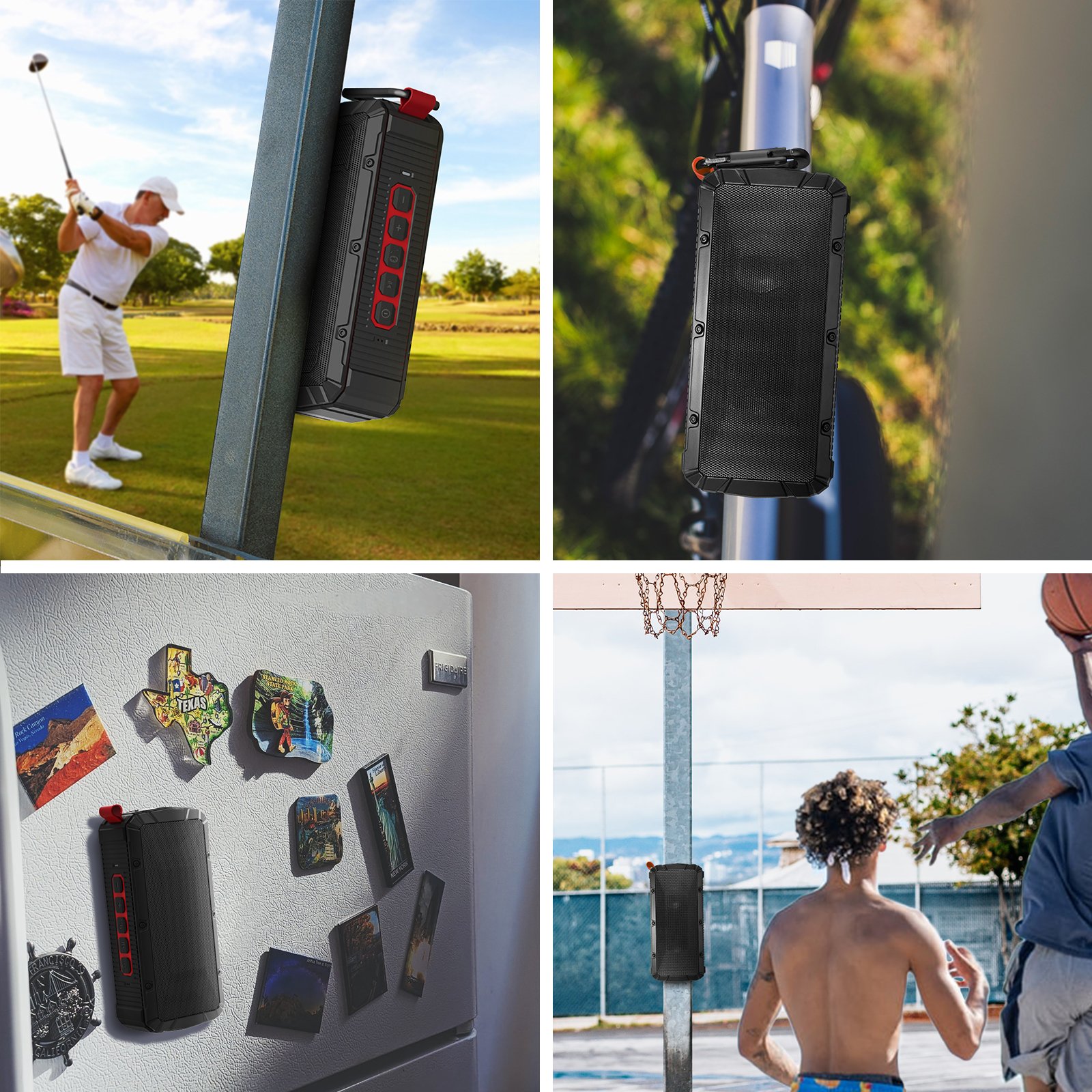 dprofy 10W Magnetic Golf Cart Multi-Sync Stereo Speaker Golf Accessories Golf Christmas Gifts for Men
