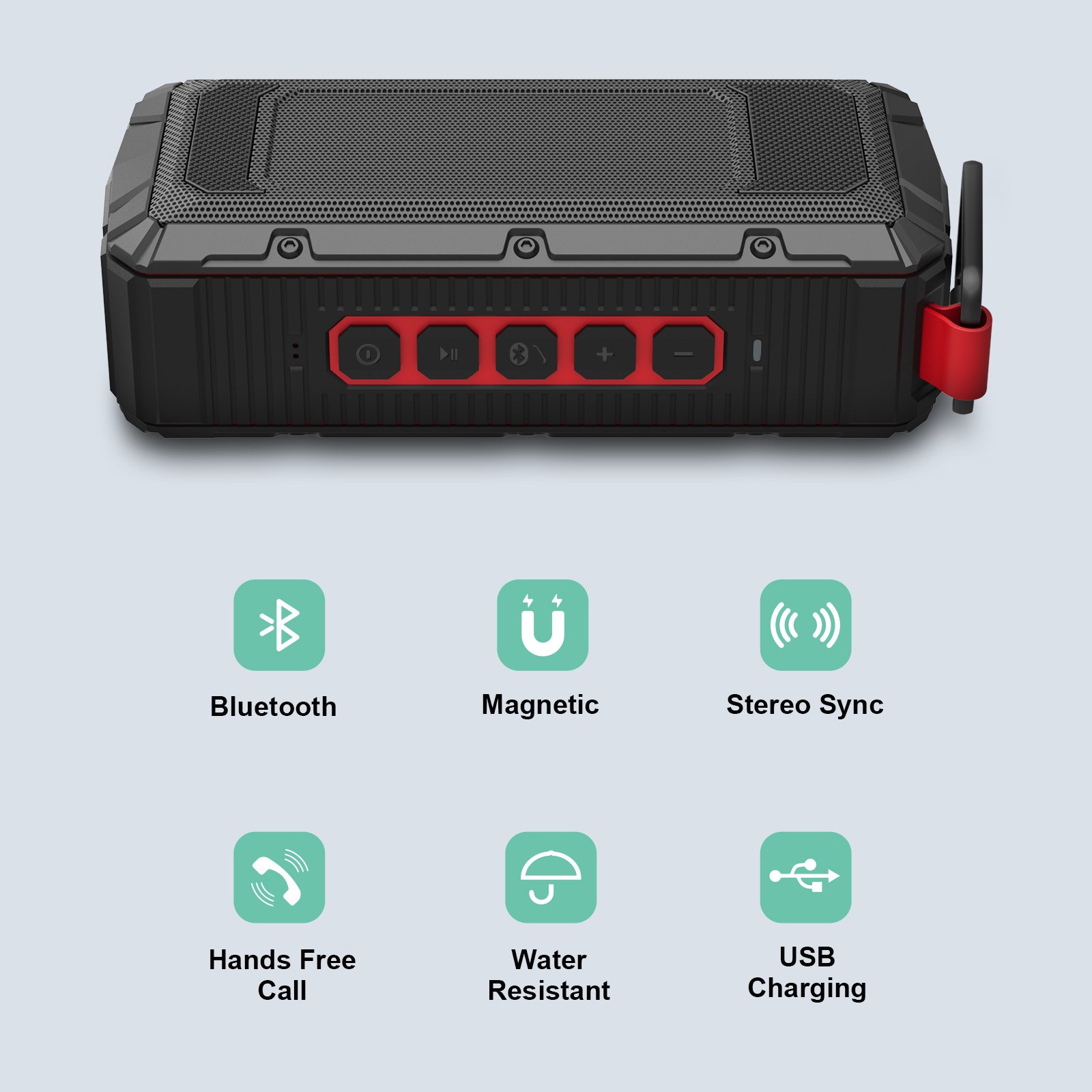 dprofy 10W Magnetic Golf Cart Multi-Sync Stereo Speaker Golf Accessories Golf Christmas Gifts for Men