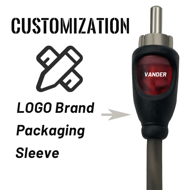 VANDER RCA Cable Ultra Flex 20 Feet 2RCA Male to 2RCA Male Stereo Cable for Home Theater HDTV Amplifiers Car Audio Speakers