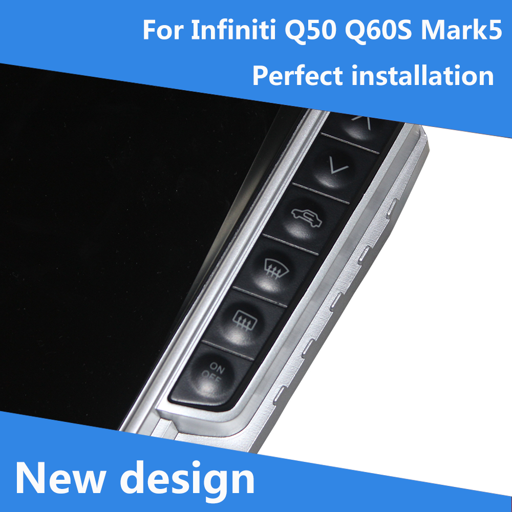 13.6 Inch Tesla Style Navigation Android GPS Auto Video Auto DVD-Player for Infiniti Q50 Q50L Q60S 2013-2019
