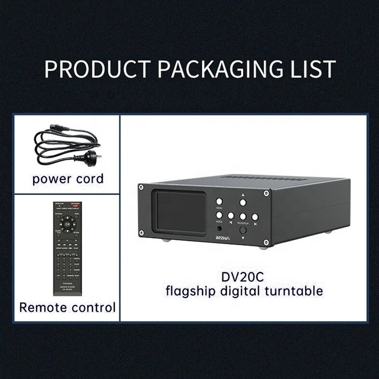 BRZHIFI Wholesale Remote Control Dual Core ES9038Q2M Lossless Audio Hifi Digital Amplifier Car CD Player