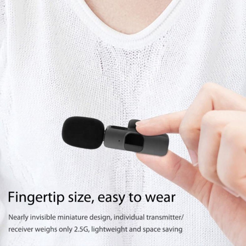 Clavax K35 Factory Clip Lavalier Collar Lapel Wireless Microphone with 3.5mm Jack for Mobile Phone Camera Vlogging Live Stream