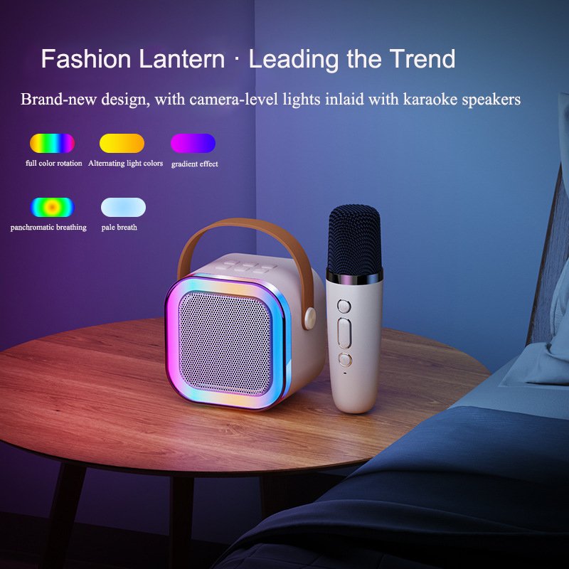 Mini Portable Microphone Audio Integrated Microphone Home Singing Karaoke Family Wireless BT Outdoor Portable Speaker