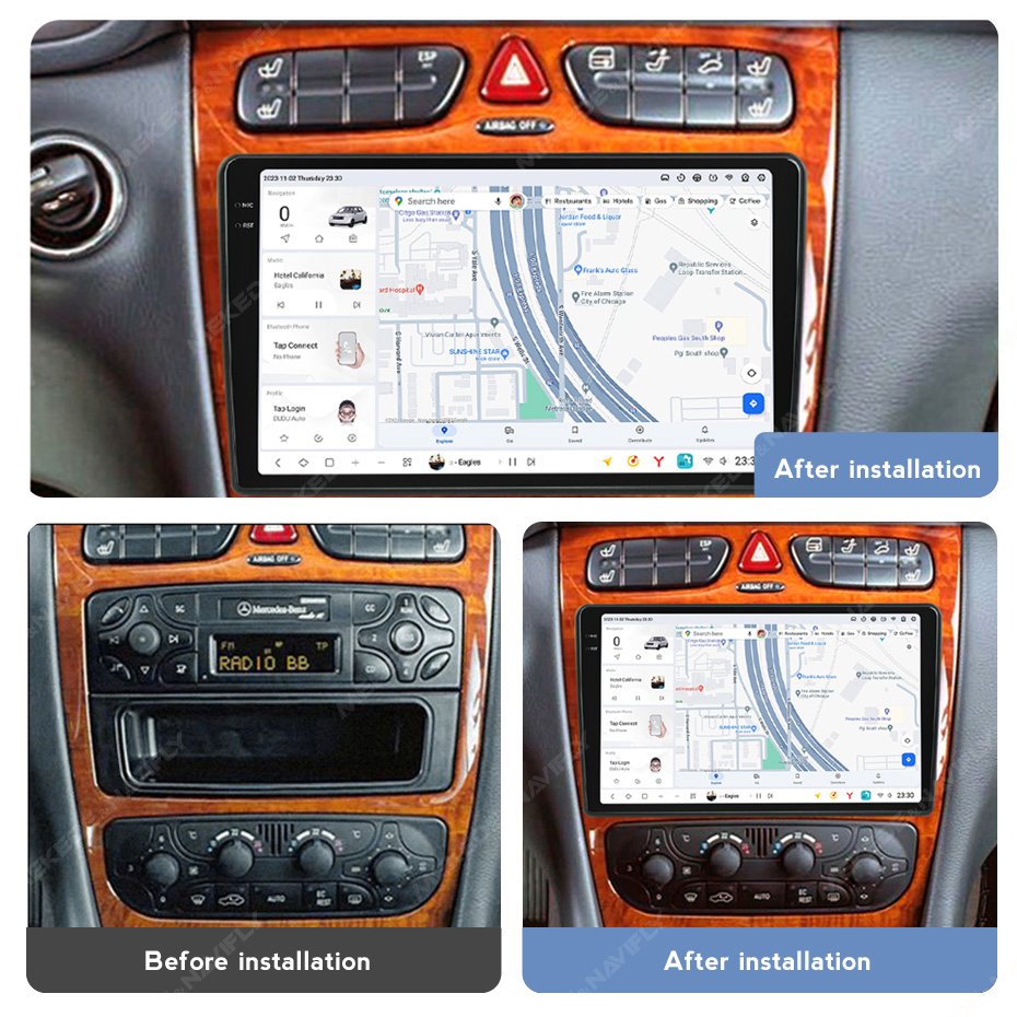 MEKEDE Android Car Video Car Stereo Car Dvd DUDU 2K Touch Screen12+512GBTDA7708 RADIO for BENZ C-CLK G VIANO VITO