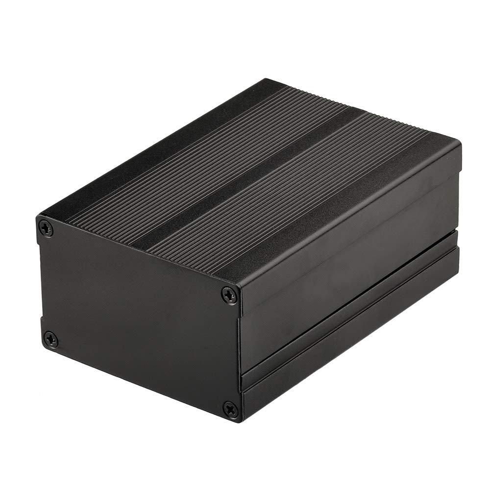 4.33x2.99x1.81inch Black Hifi Audio Amplifier Ham Radio Project Box Aluminum Electronic Enclosure PCB Board Case Cnc Machining