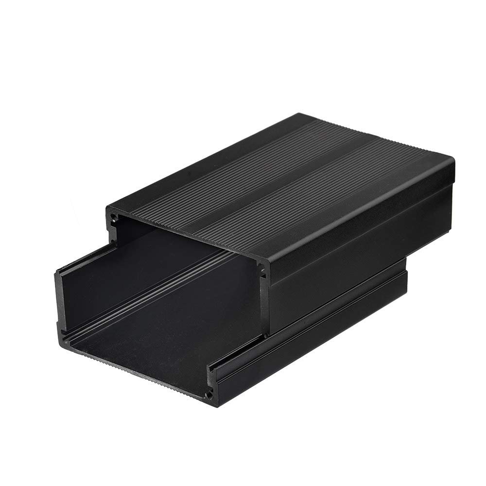 4.33x2.99x1.81inch Black Hifi Audio Amplifier Ham Radio Project Box Aluminum Electronic Enclosure PCB Board Case Cnc Machining